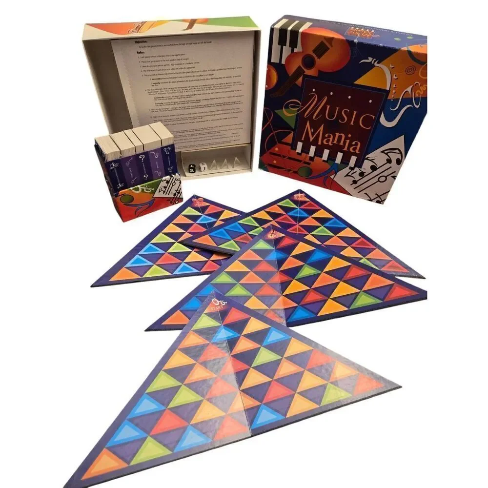 Music Mania Trivia Board Game 1996